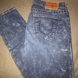 Women’s True Religion Stoned Wash/Bleached Jeans